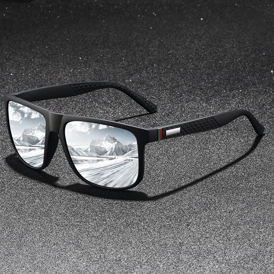 Fashion Outdoor driving sunglasses popular square frame sun glasses classic men's and women's fishing Hiking glasses
