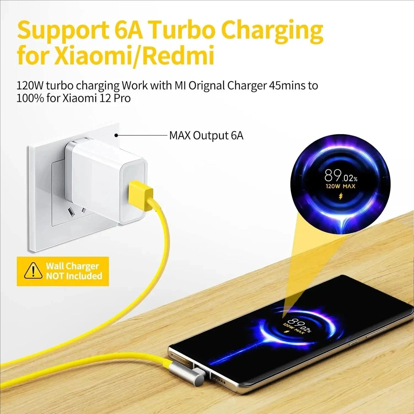 120W Type C Cable 90 Degree Elbow For Xiaomi 12 13 14 15 17 Redmi Note 13 14 15 POCO F7 F8 X5 X6 X7 Pro Quick Charging USB Cable