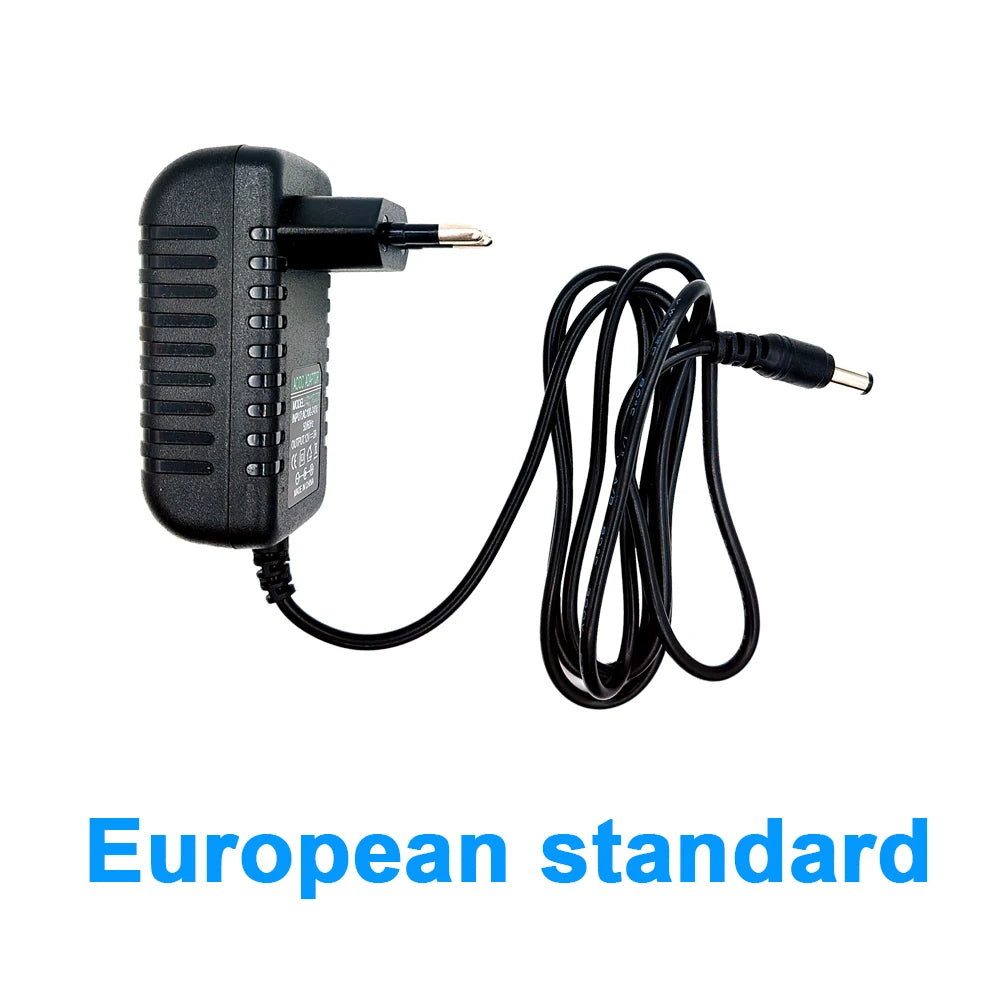 Power Adapter AC 100-240V Input DC Output Supply Charger EU 12V Universal Converter Europe Plug for Camera DVR LED Robot LED DVR