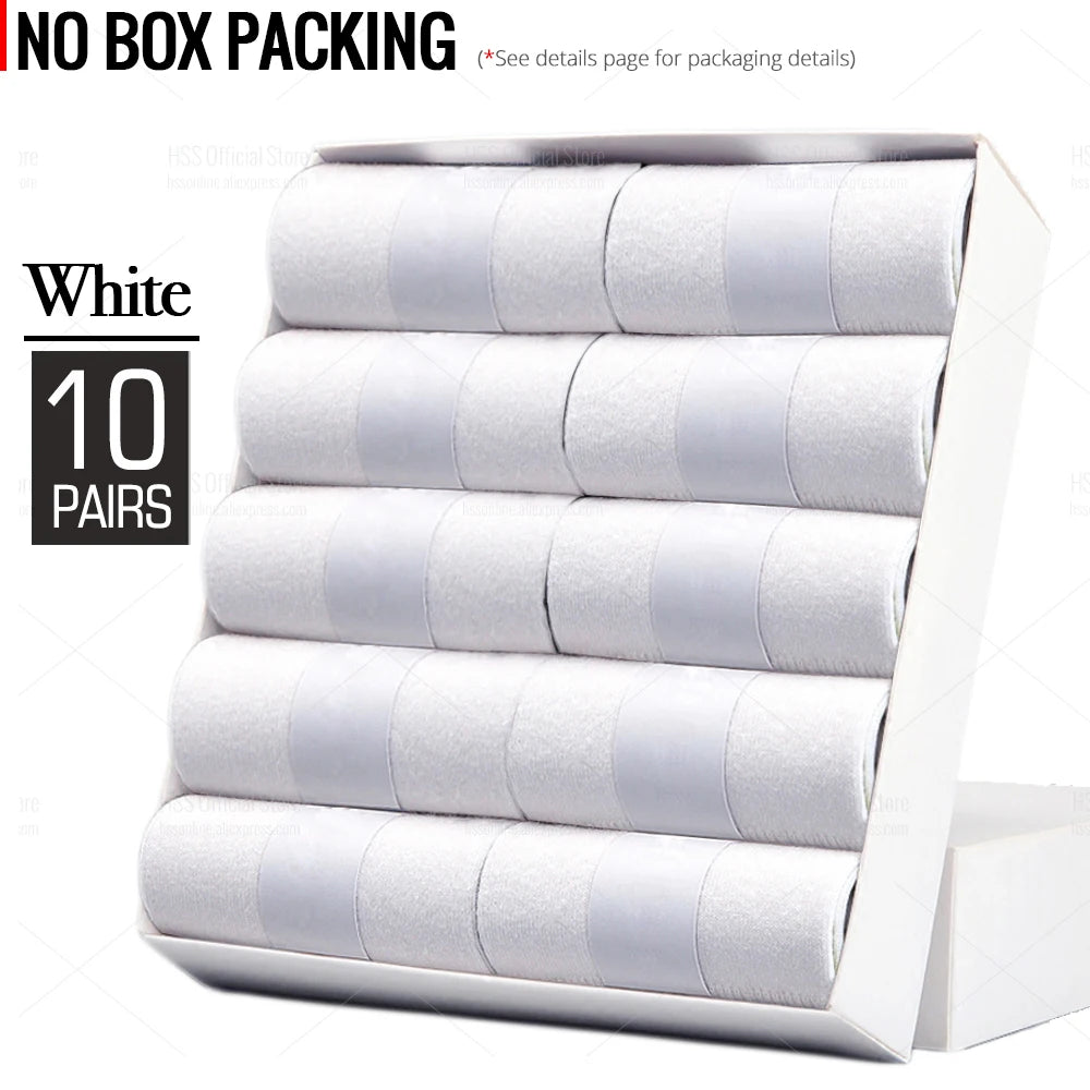 HSS Lot de 5/10 paires de chaussettes en mélange de coton pour hommes, noires, d'affaires, douces, respirantes, pour l'été et l'hiver, grande taille (6.5-14)