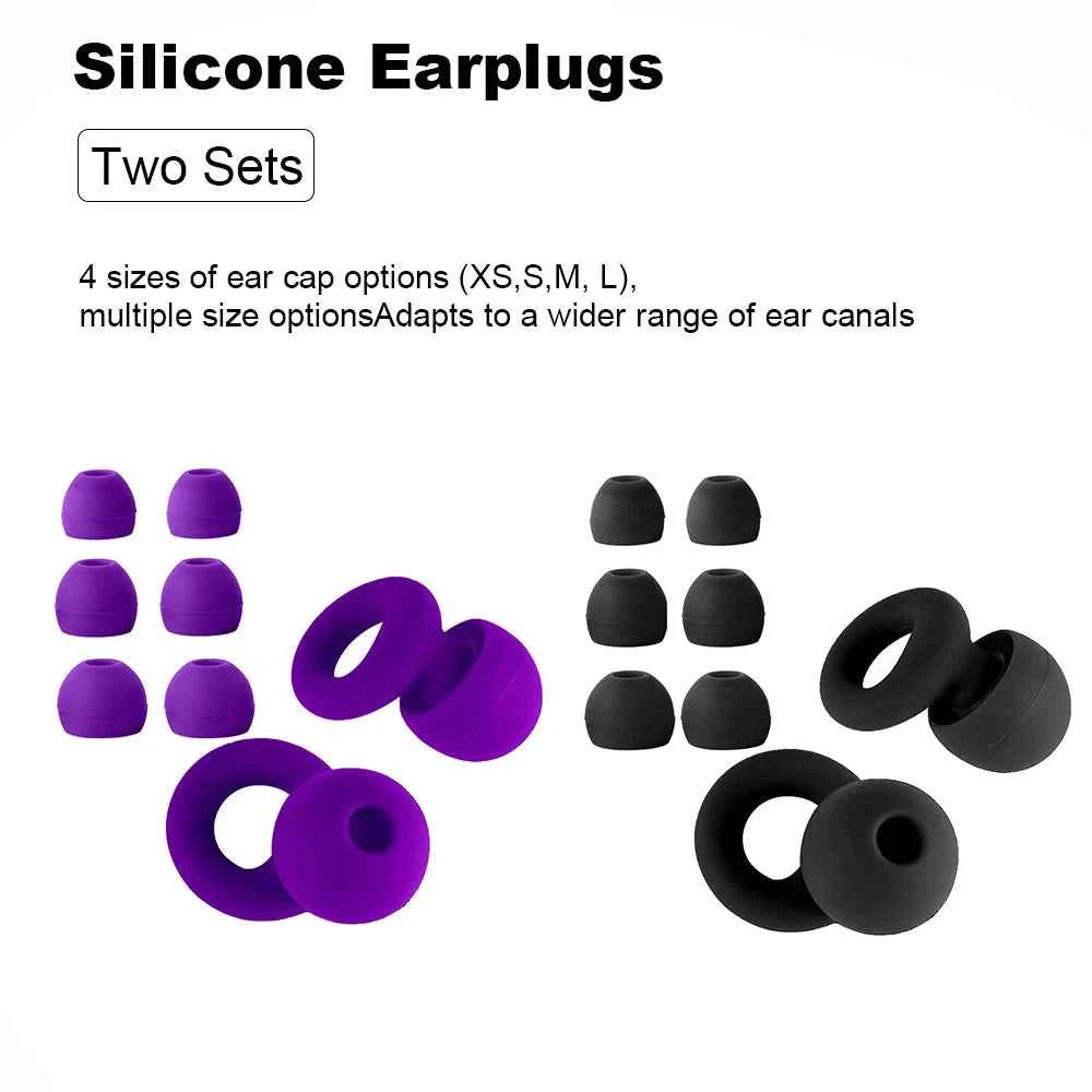 HUAK Concert Ear Plugs, High Fidelity Noise Cancelling Silicone Ear Plugs, Reusable Ear Plugs for Musicians, , Focus and Sleep