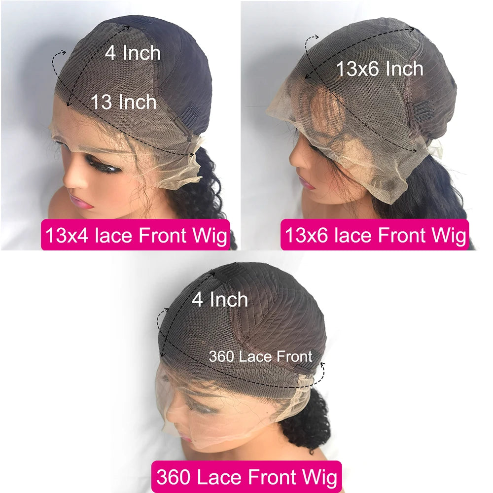 Perruques brésiliennes de cheveux humains à lacet frontal, 250 densité 13x4 13x6, transparentes, lisses, 30 40 pouces, pour femmes
