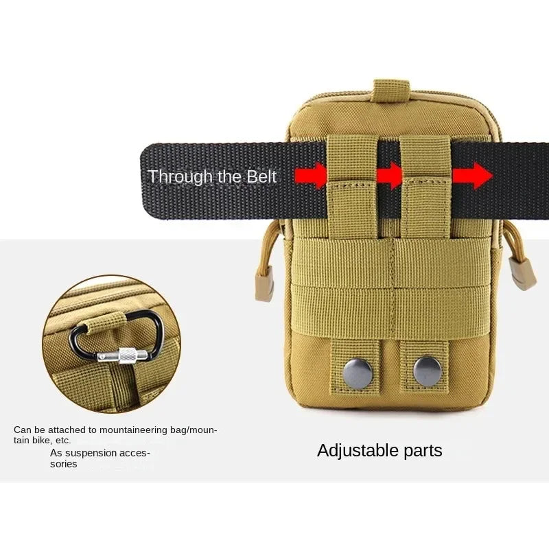 Molle Pouch Multipurpose Waist Bag Tactical Holster Waist Belt Pack Wallet Pouch Purse Phone Case