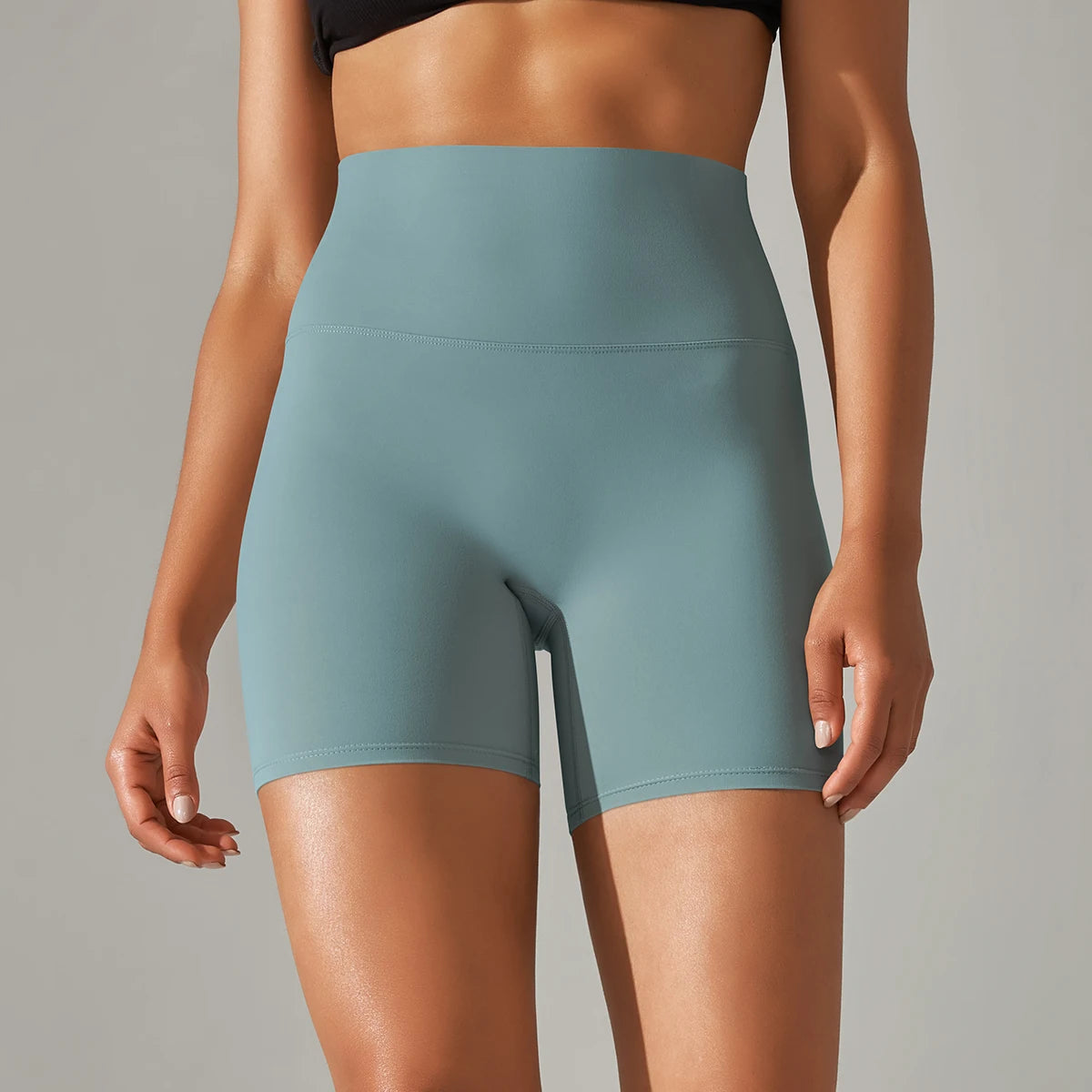 1PC Yoga Shorts Women Fitness Shorts Running Cycling Shorts Breathable Sports Leggings High Waist Summer Workout Gym Shorts