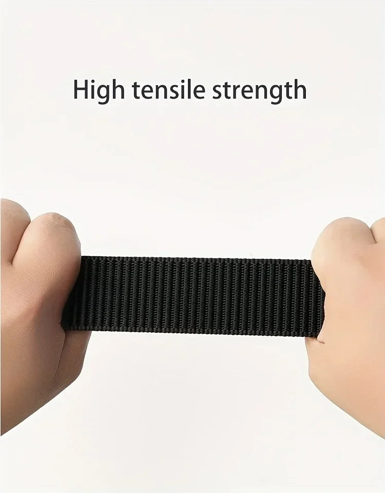 Quick Release Belt Automatic Buckle, Tactical Military Canvas Webbing for Men, Durable Outdoor Workwear Training Pants