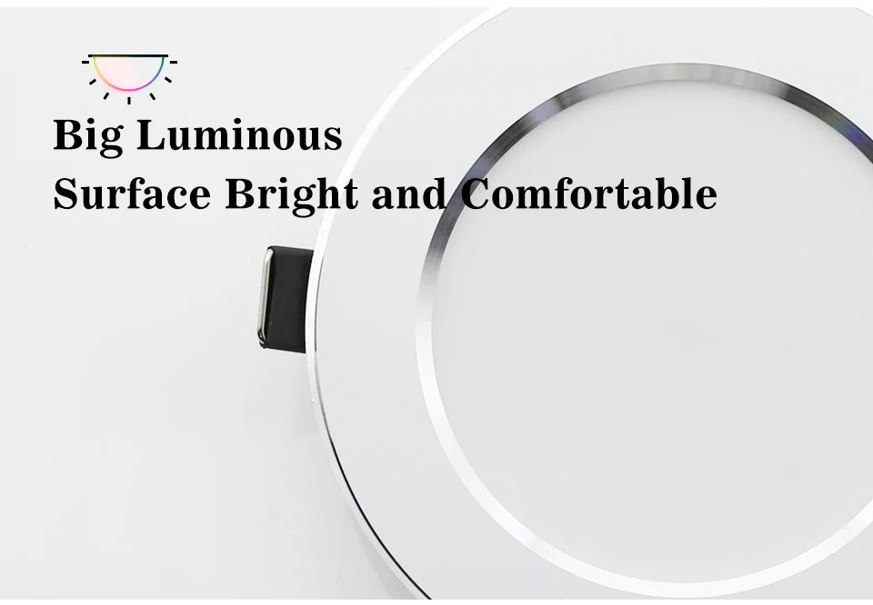 Spotlights LED Ceiling Downlight AC 220V 18W 15W 12W 9W 7W Recessed Round Lamp Spot LED Dowm Light Hidden Indoor Lighting Panel