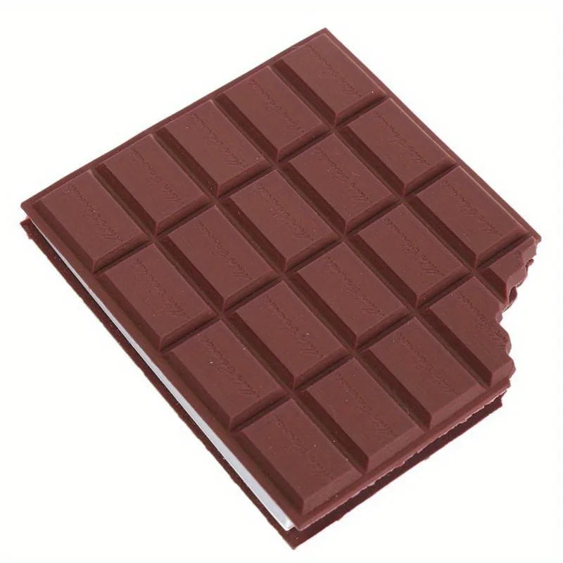 1pc 80-Sheet Chocolate Delight Notepad - Luscious Design, Daily Writing Inspiration, Unique Stationery Gift for Choco-Lovers