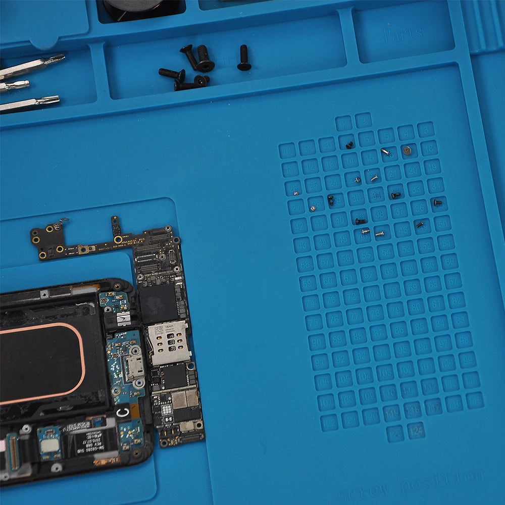 Silicone Soldering Mat Pad Desk Platform  for Welding Station Iron Phone PC  Repair Magnetic Heat Insulation No Lead S-160