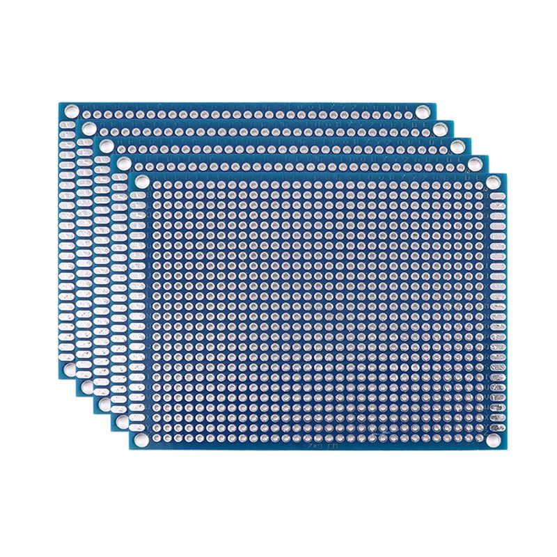 5/10PCS PCB Board Prototype Board Blue 2x8/3x7/4x6/5x7/7x9cm Double Sided Circuit Boards For DIY Soldering Project