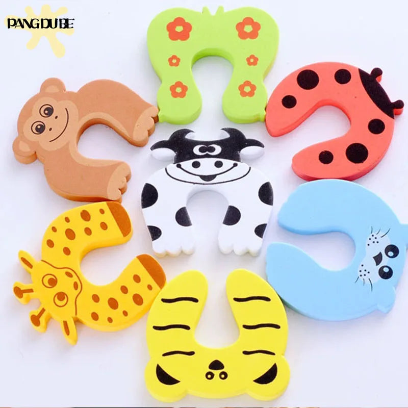 PANGDUBE 5Pcs Baby Safety Locks Cabinet Drawer Latches with Door Stopper Child Proof Finger Protector Home Protection Set