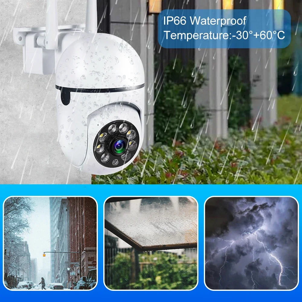 3MP WiFi Camera Home PTZ IP Camera Auto Tracking Security CCTV Camera Color Night Audio Wireless Surveillance Camera - Shoppiline