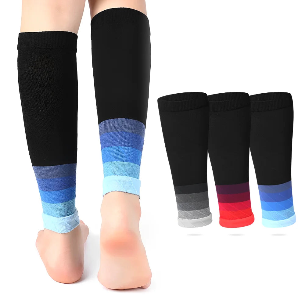 1Pair Calf Compression Sleeves Running Leg Sleeve 20-30Mmhg Socks For Shin Splint Men Women Varicose Vein Fatigue Relief