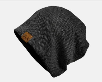 Pile pile hat, casual knitted hat, spring and autumn winter velvet addition, men's and women's outdoor Baotou pullover hat