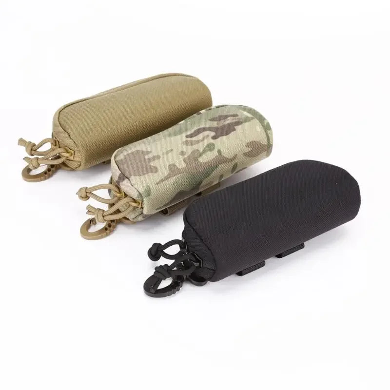 Tactical Eyeglass Case Outdoor Hunting Shockproof Protective Goggles Box Portable Outdoor Sunglasses Case-1000D Nylon for Man