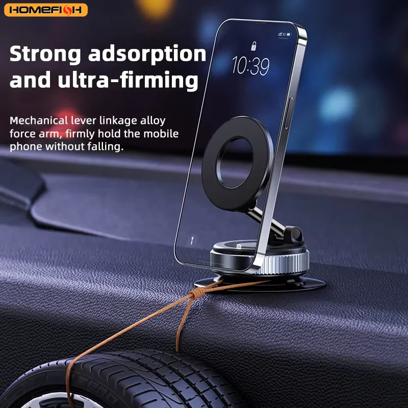 HOMEFISH K007 Magnetic Phone Holder｜Three-axis Rotation For Free Adjustment｜A Convenient Choice For Multiple Scenarios.