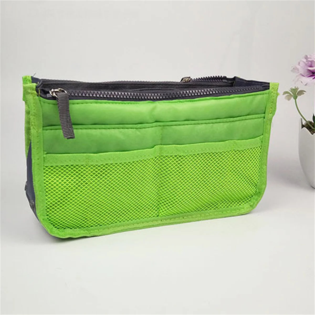 Multifunctional Bi-fold Storage Bag Double Zipper Large Capacity Storage Arrangement Makeup Toiletries Large Classification Bag