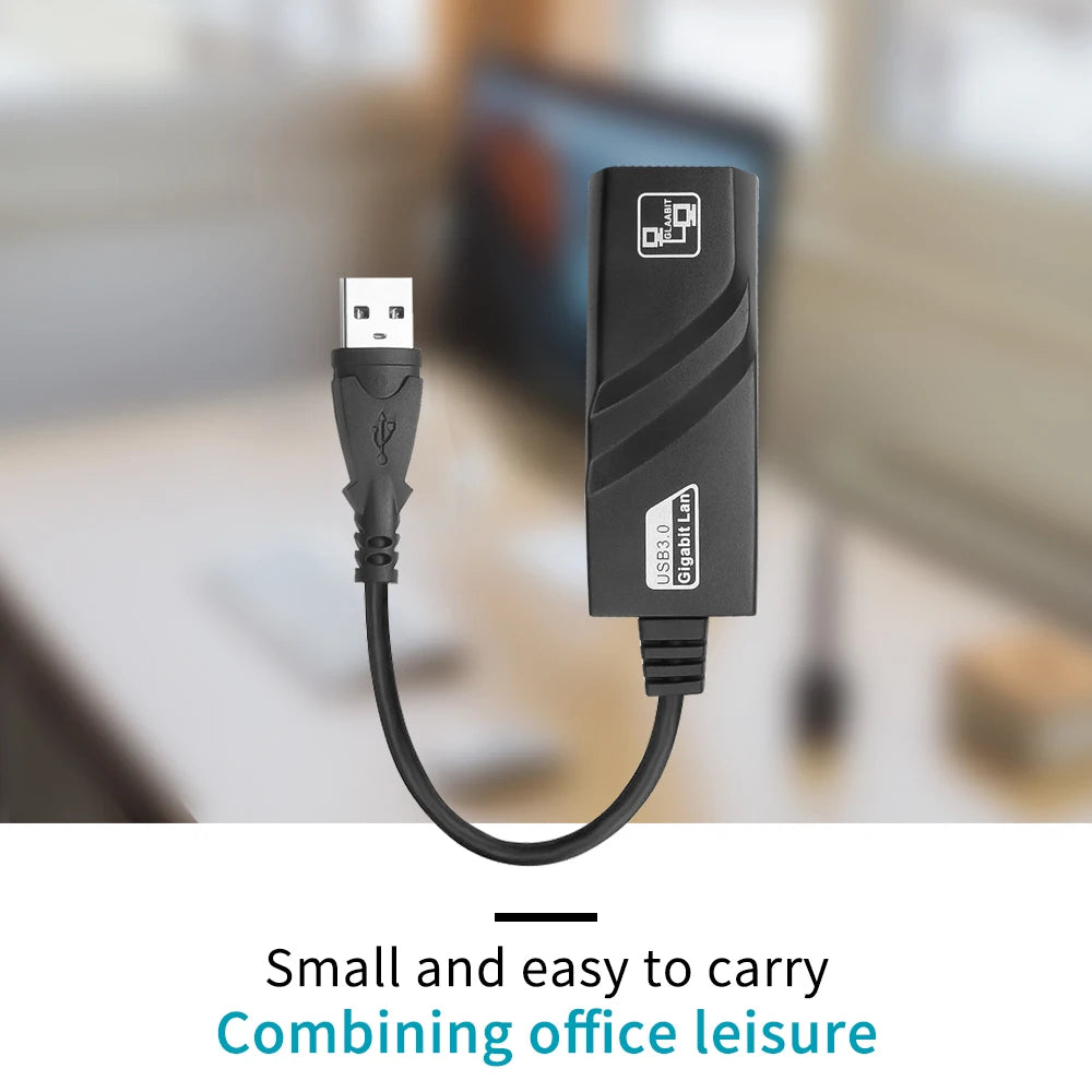 GRWIBEOU 1000Mbps Wired USB 3.0 TypeC USB To  Lan Ethernet Adapter Network Card for PC Macbook Windows Laptop
