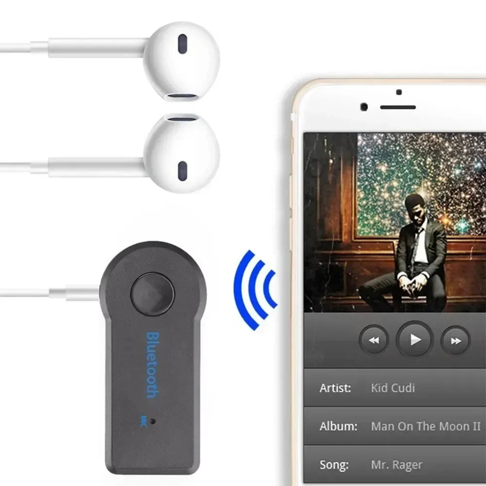 AUX Bluetooth 5.0 Receiver,Wireless Bluetooth5.0 Car 3.5mm Socket Adapter,Audio Converter Mobile Phone Hands-Free Stereo Adapter