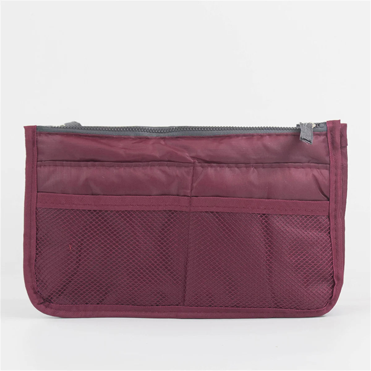 Multifunctional Bi-fold Storage Bag Double Zipper Large Capacity Storage Arrangement Makeup Toiletries Large Classification Bag