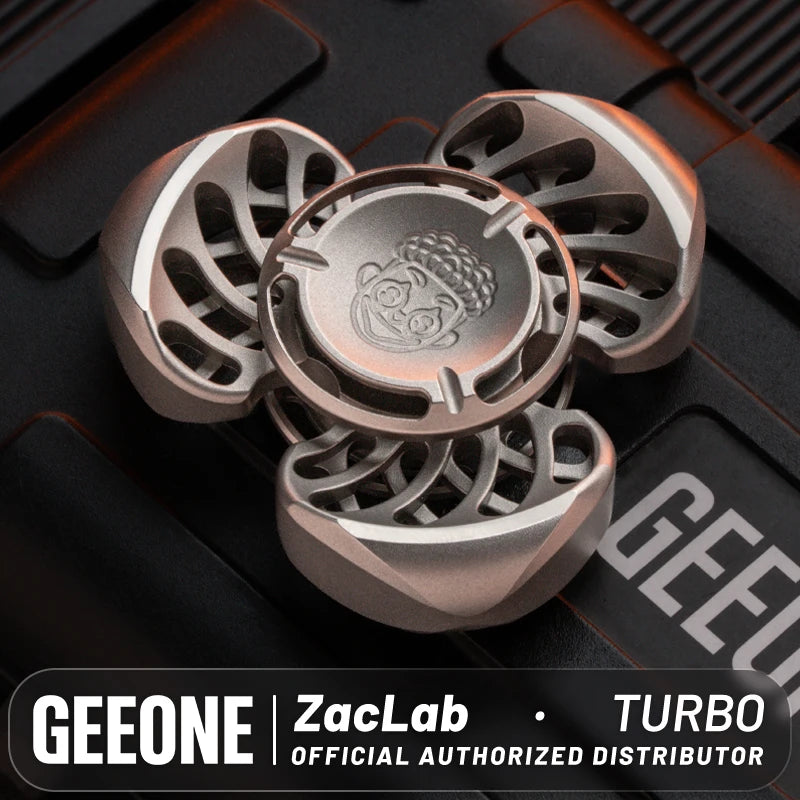 ZacLab Titanlegierung Stone Wash Fidget Spinner Edc Fidget Toys Stressabbau Erwachsenen Angst Spielzeug