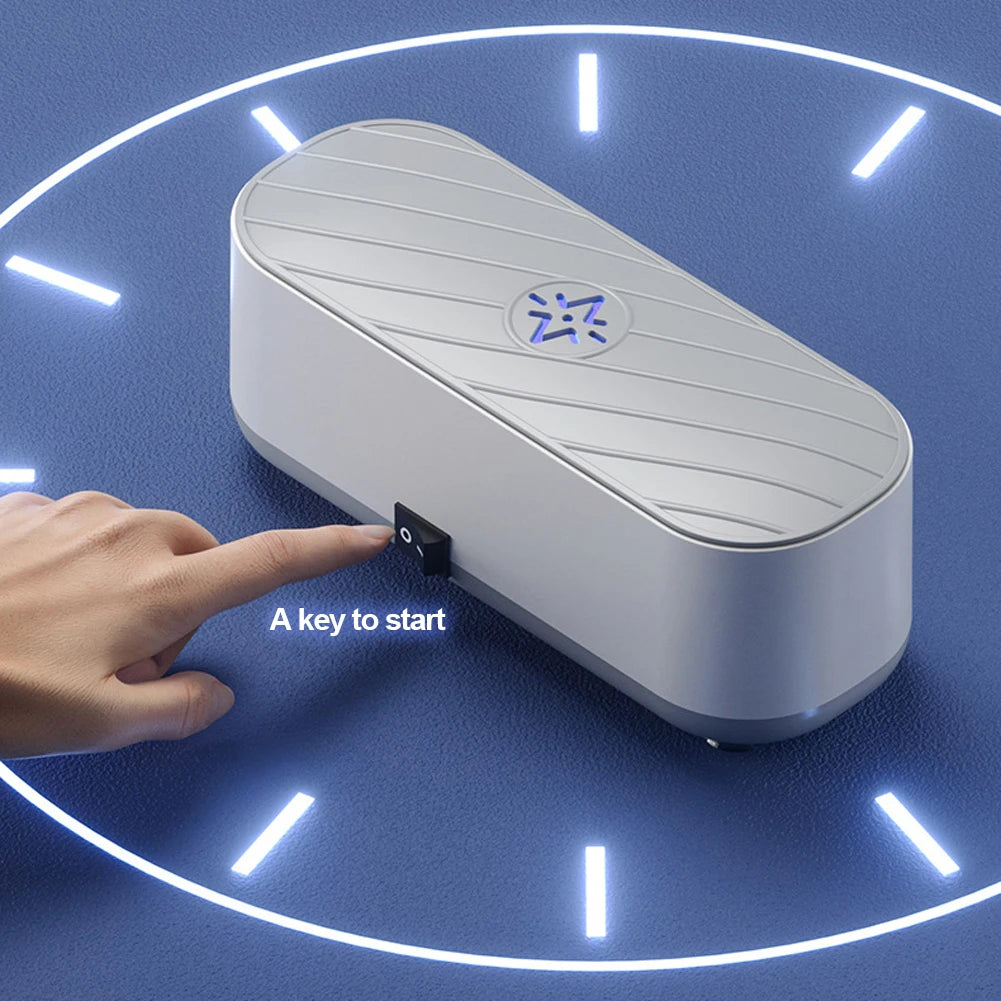 Ultrasonic Cleaning Machine USB Rechargeable Mode or Battery Mode High Frequency Vibration Wash Cleaner Jewelry Glasses  Cleaner