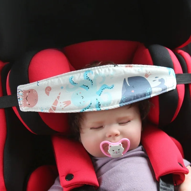 Baby-Autositz Kopfstütze Auto Schlafstütze Kindergurt Befestigungsgurt Verstellbarer Schlafpositionierer Babysicherheitskissen