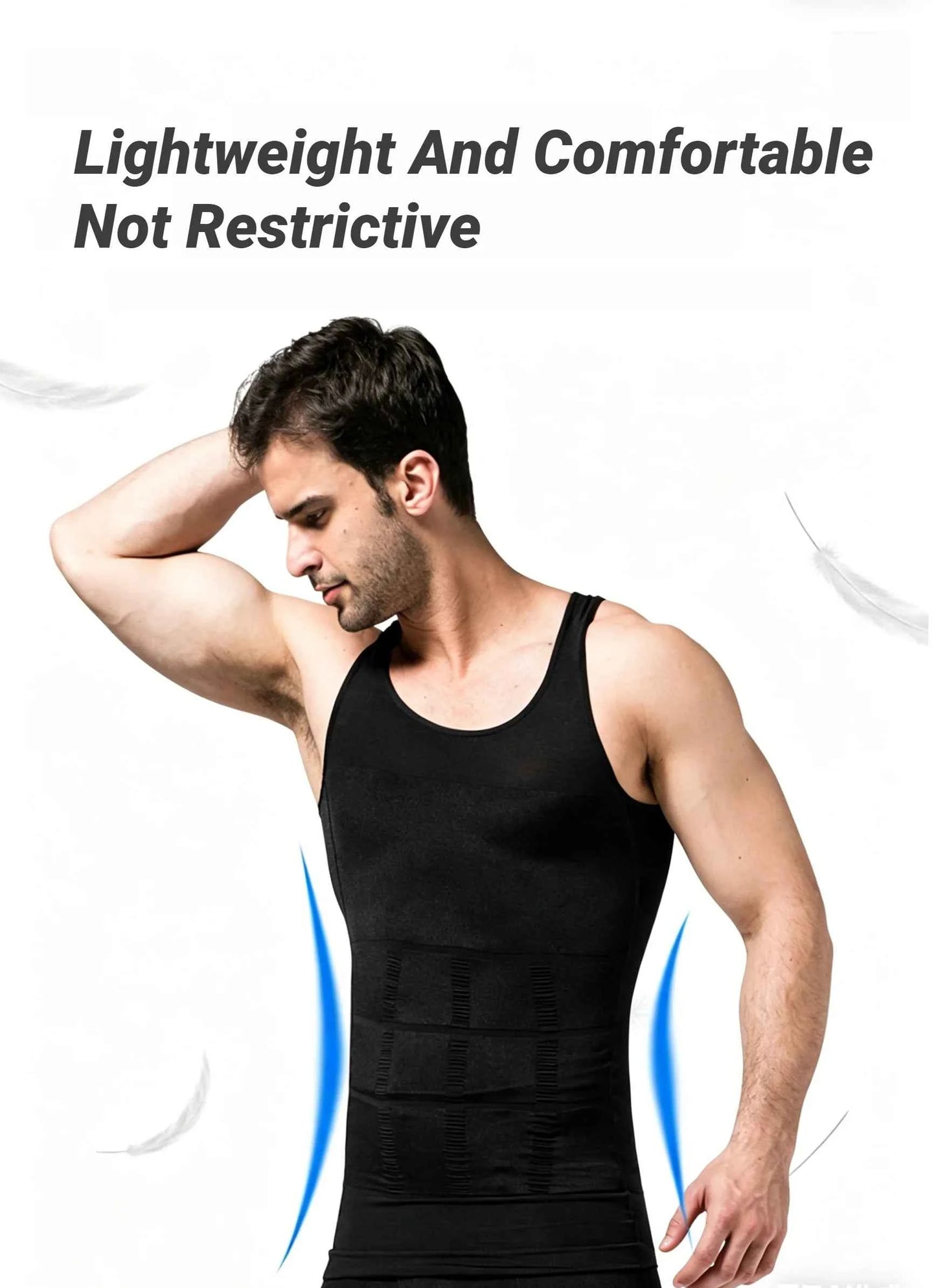 Men Body Shaper Slimming Compression Vest Undershirt Seamless Waist Trainer Tank Top Belly Control Weight Loss Shapewear