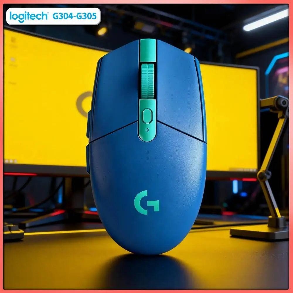 Logitech G304 LIGHTSPEED Wireless Mouse 12000 DPI HERO Sensor 1ms Latency 250hr Battery Lightweight Comfort Grip Users