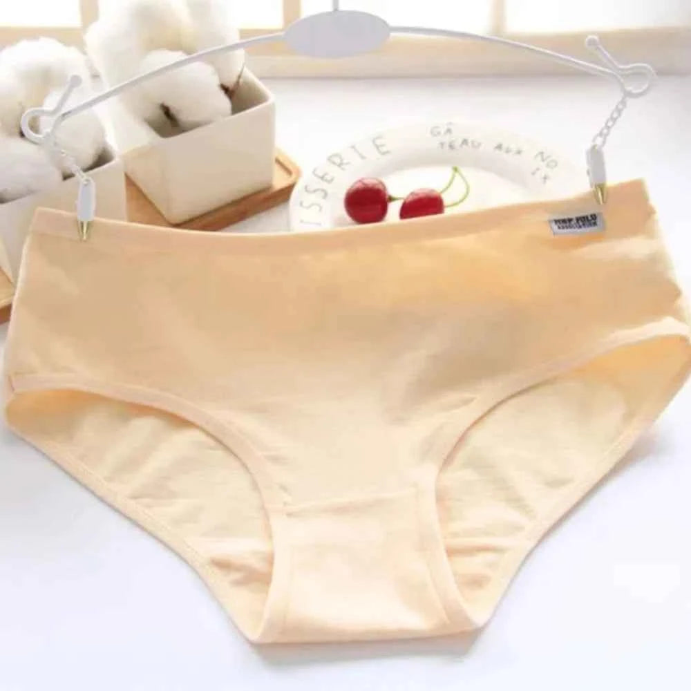Women's 7 Pack Triangle Briefs - Soft Breathable Comfort Fit Solid Color Underwear, Daily Wear Underpants