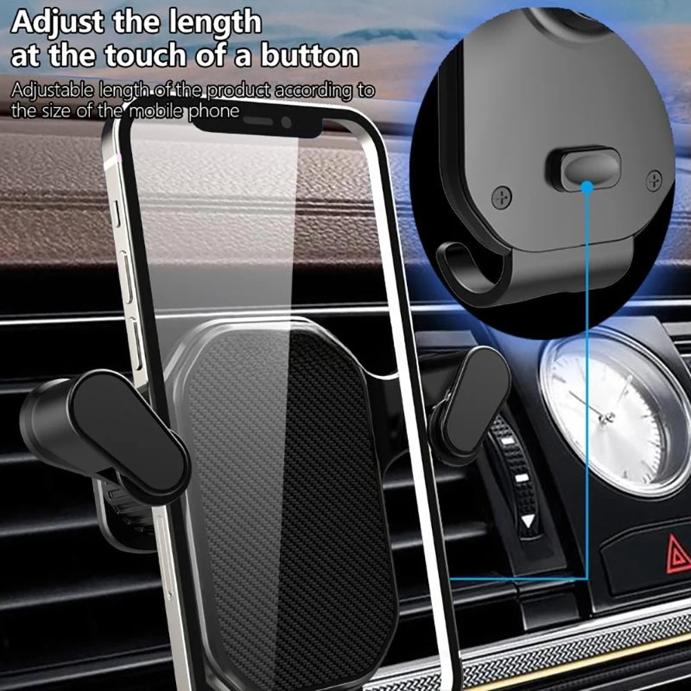 Gravity Car Phone Holder Air Vent Clip Mount for 4.7-7 inch Smartphone Universal Shockproof Stand for iPhone Samsung Xiaomi