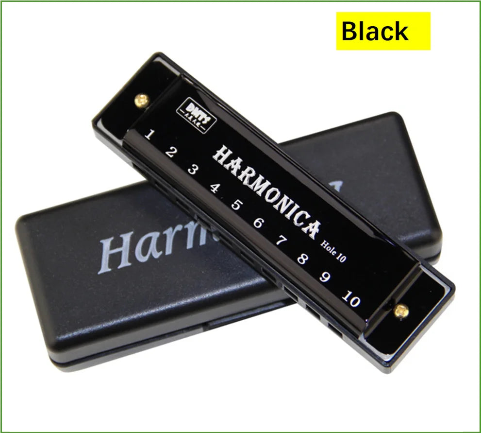 Harmonica Key of C 10 Hole Diatonic Harmonica C with Case for Beginner Students Kids Gift with Case