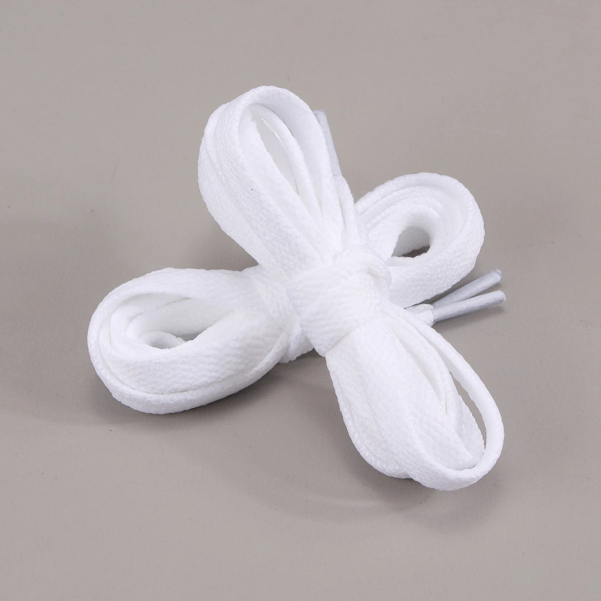 1 Pair Flat Cotton Shoe laces, 5/16" Wide Shoelaces for Athletic Running Sneakers Shoes Boot Strings，Polyester  Flat Shoelaces