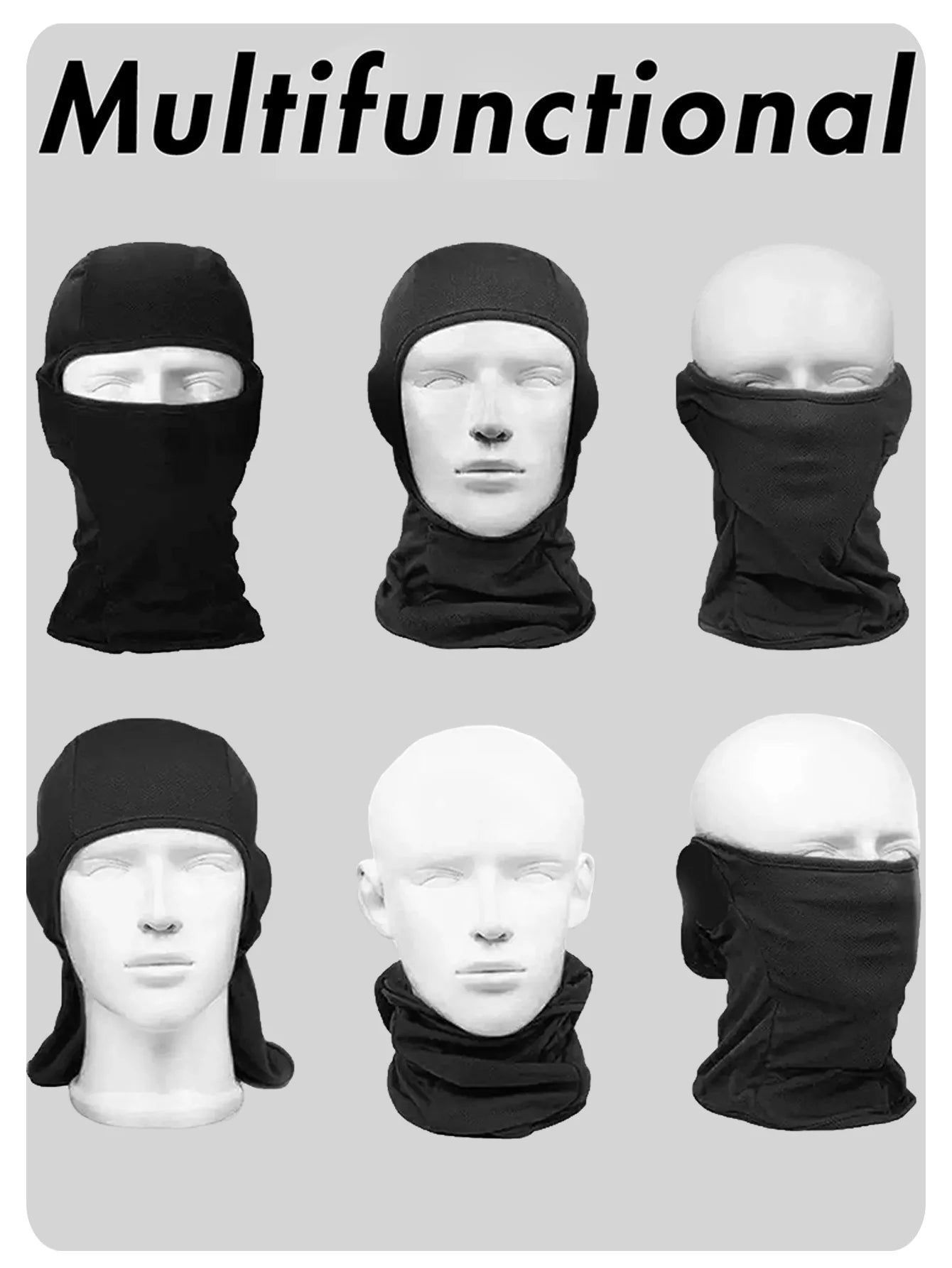 Musion Motorrad Sturmhaube Sonnenschutz Vollgesichtsmaske Atmungsaktives Mesh Airsoft Maske Sturmhaube Fahrrad Radfahren Kopfbedeckung Unde