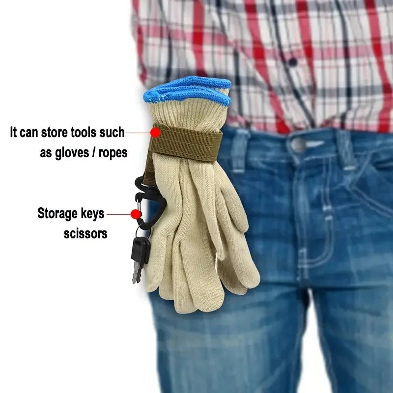 Ophidian  Multi-purpose outdoor glove storage hook nylon climbing hook glove hanger rope storage hook