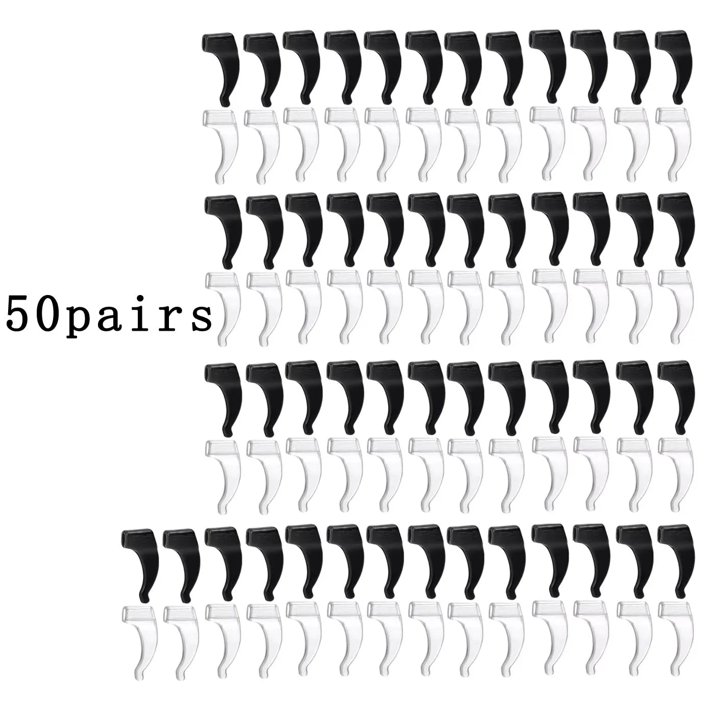 10/20/30/100pcs Anti-slip Silicone Ear Grip Glasses Eyeglasses Leg Ear Hook Stopper Bracket Fastener Accessories Temple Tip