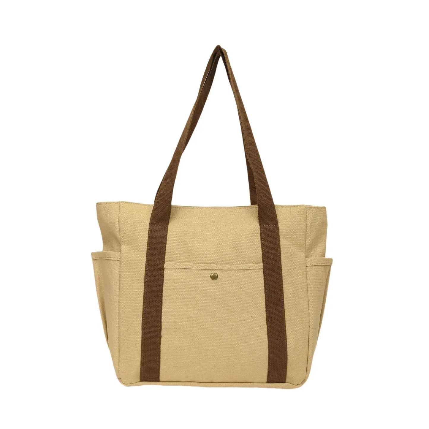Canvas Bag Female Ins Forest Style Versatile Shoulder Bag Large Capacity Book Storage Student Class Commuter Bag Portable Cloth