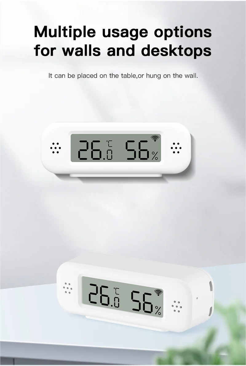 1~4pcs Tuya Zigbee 3.0 Mini Temperature Humidity Sensor For Smart Home Thermometer Hygrometer APP Remote Work with Yandex Alexa