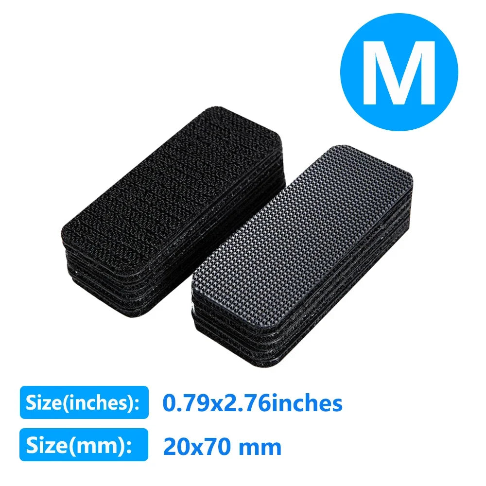 10/100 Self Adhesive Fastener Tape Extra Strong Carpet Fixing Sticker Double Side Hook-and-loop Fastener Car Adhesive tape Fixed