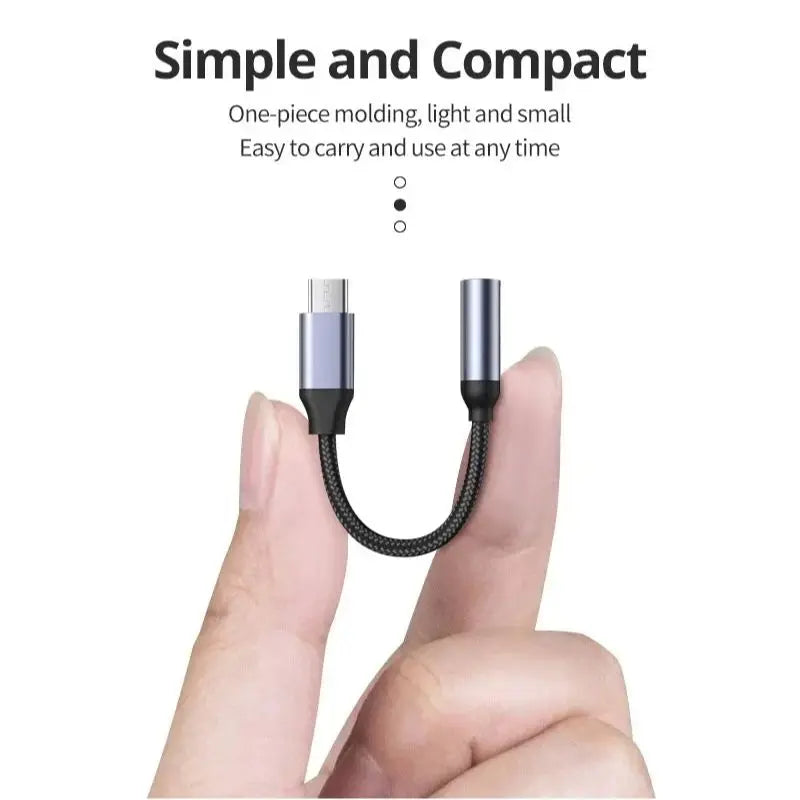 USB C Type C To 3.5mm Aux Adapter Type c 3 5 Jack Audio Cable Earphone Cable Converter for iPhone 15 Pro Samsung Galaxy S24 S23