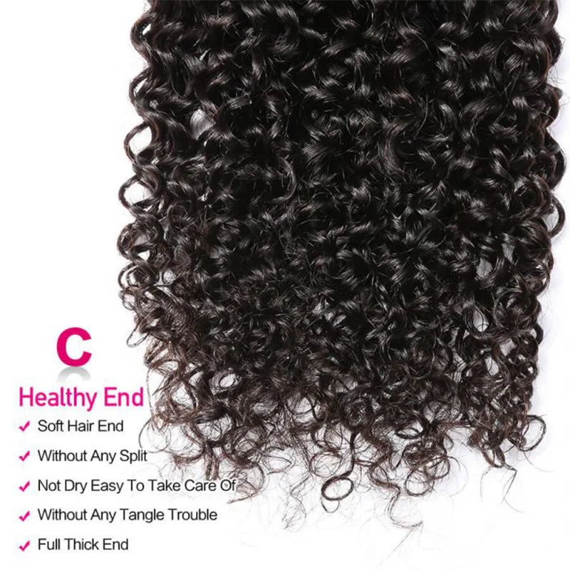 12A 10-38 Inch Natural Color Jerry Curly Human Hair Bundles And Weaves Unprocessed Brazilian Human Hair Weave Bundles 1/3/4PCS Raw Hair Bundles Weave Extensions Hair Extensions Materials For Women Natural Black Soft And Silky