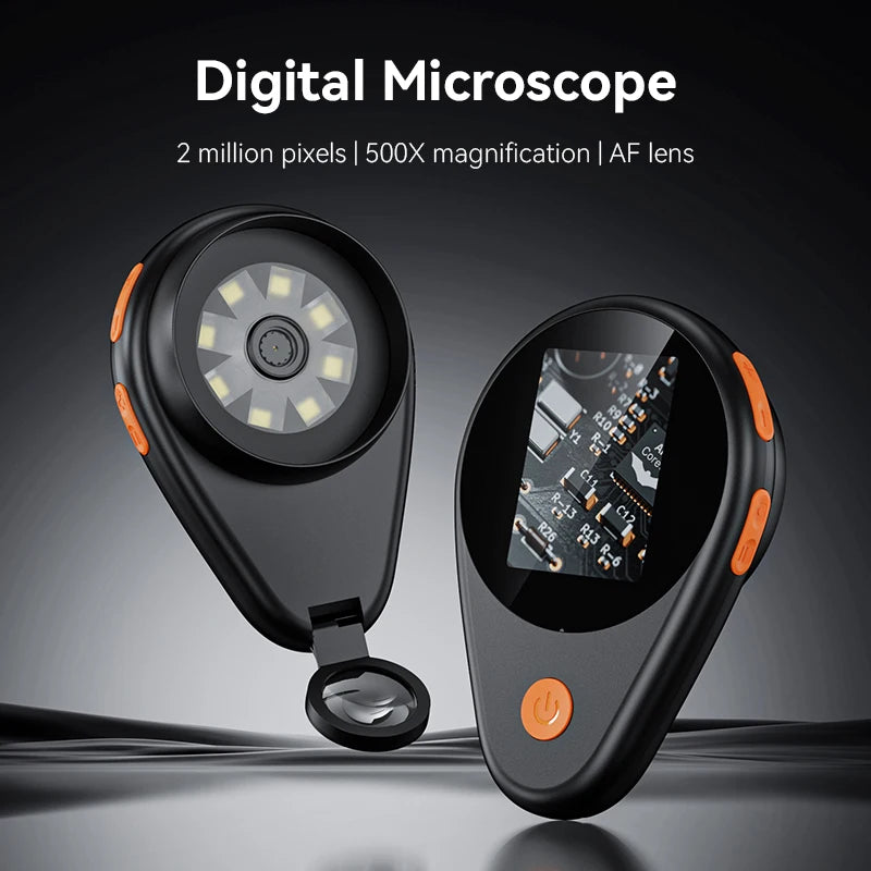 2.0inch 500X Digital Microscope 1080P Video Coin Microscopio with Magnifying Glass Wiht 8Leds for Electronics Repair Windows/Mac - Shoppiline