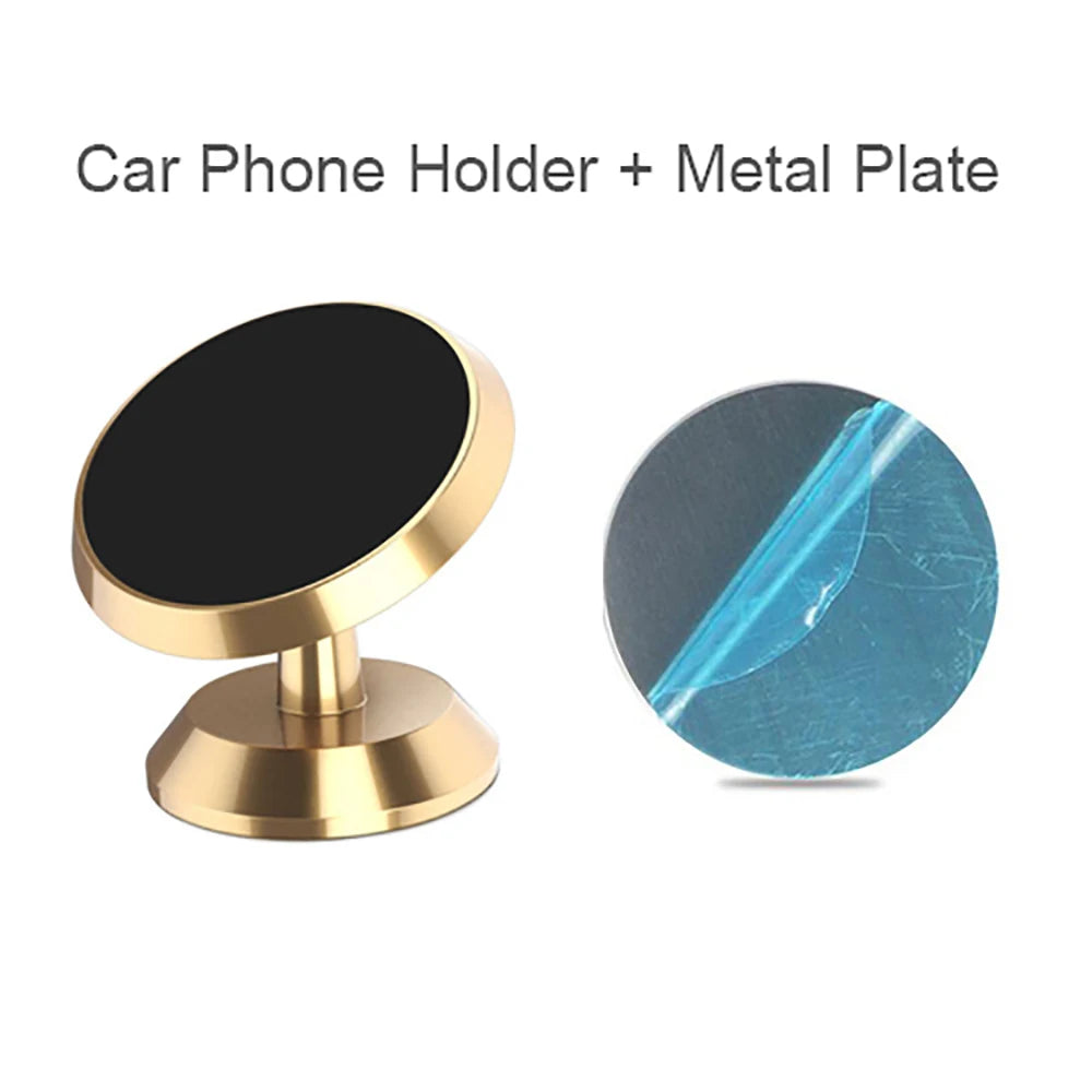 Magnetic Car Phone Stand Magnet Mount Bracket Adhesive Stick on Dashboard for iPhone 14 13 12 Pro Samsung Xiaomi Huawei Mobile
