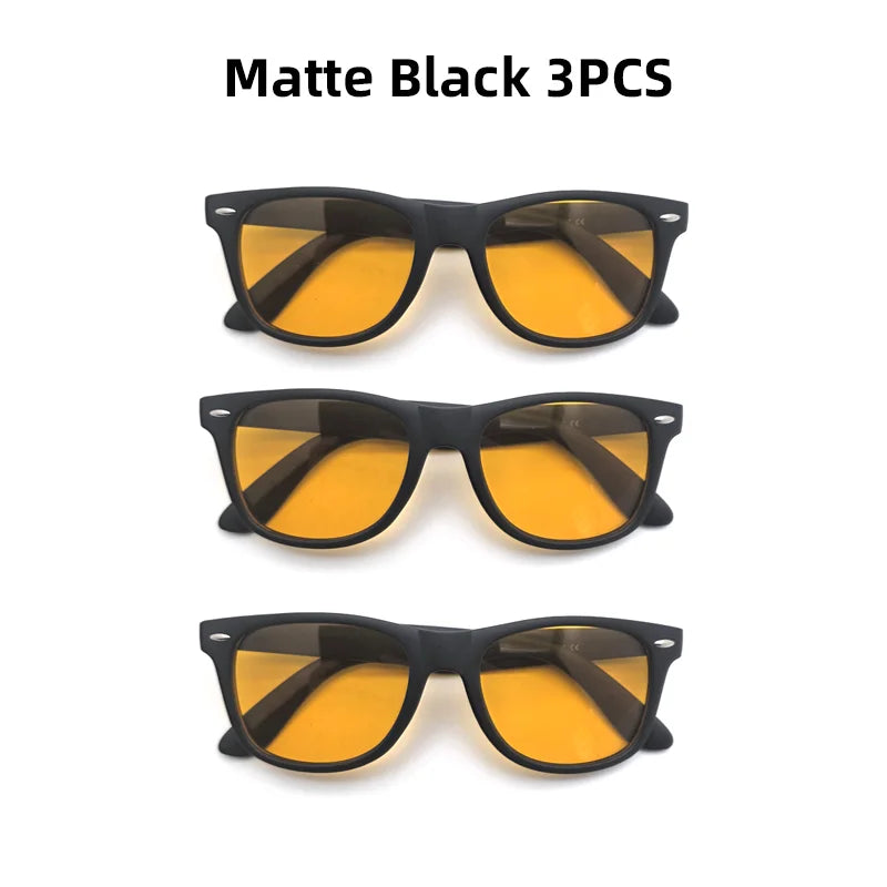 VIVIBEE Night Vision Blue Light Blocking Glasses Men Square Computer Eye Protection Eyeglasses Gaming Women Orange Eyewear
