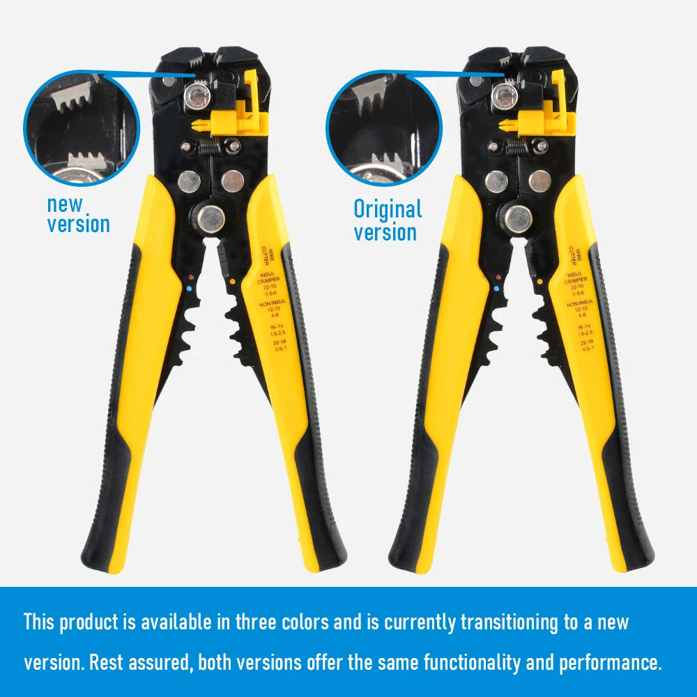 Crimper Cable Cutter Adjustable Automatic Wire Stripper Multifunctional Stripping Crimping Pliers Terminal Hand Tool - Shoppiline