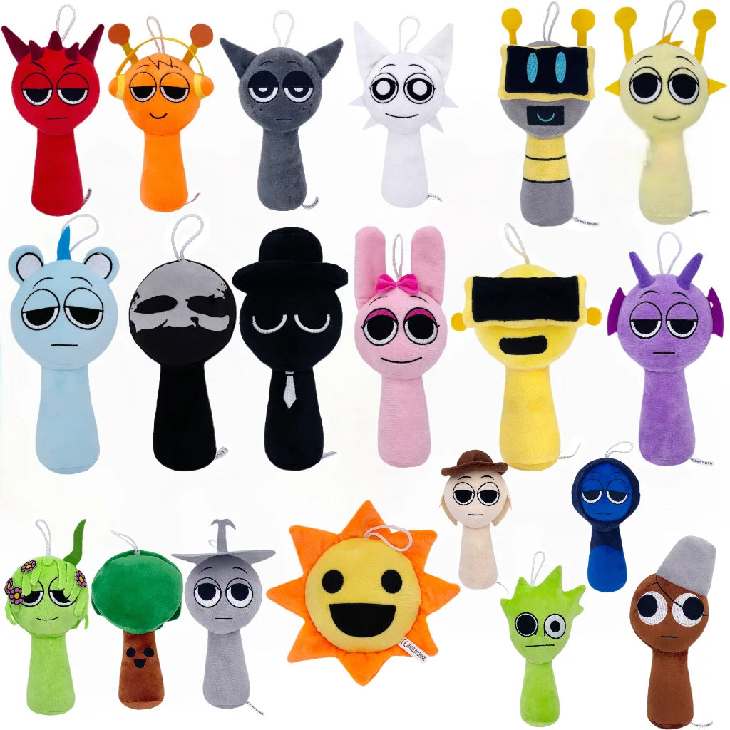 Sprunki Plush Toys Sprunki Plush Doll Sprunki Game Cartoon Pillow Kids Birthday Gifts Stuffed Dolls Christmas Gift