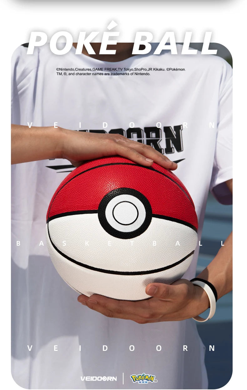 High Quality White Red PU Basketball Official Size 7 Professional Basketball with 4 Layers Outdoor Indoor Durable Ball