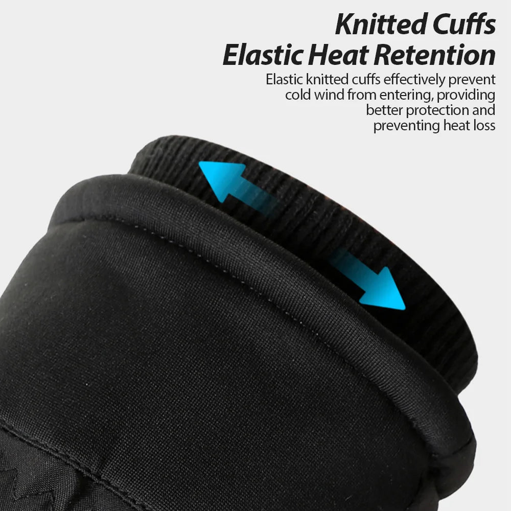 NEWBOLER Keep Warm Bicycle Gloves Full Finger Men Winter Autumn Windproof Cycling Glove Touch Screen MTB Road Bike Gloves