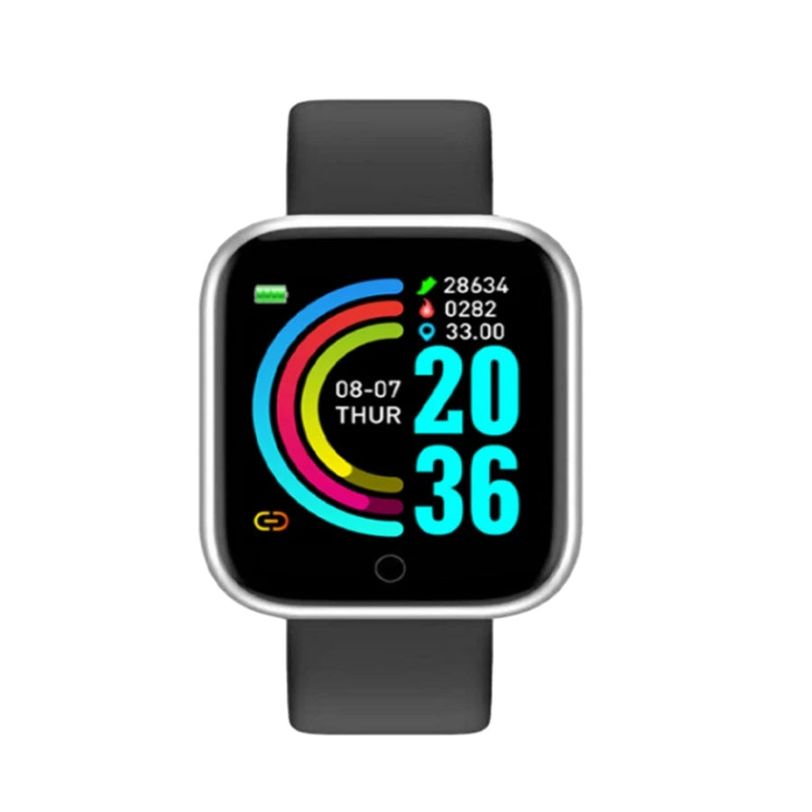 Smartwatch für Damen Herren Armbanduhr Bluetooth Verbundenes Telefon Musik-Player Fitness-Sportarmband Schlafmonitor Digitale Uhren