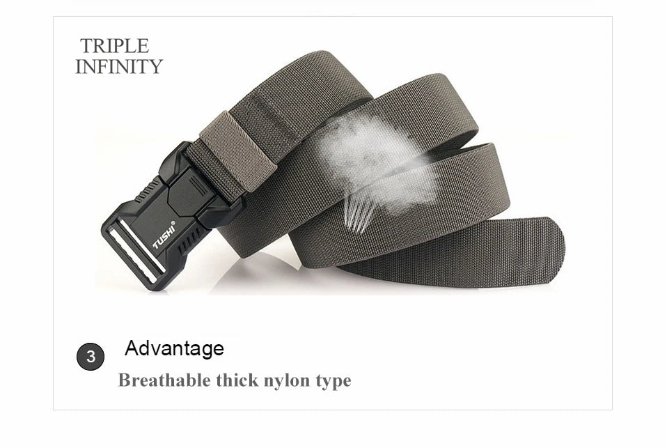 New Aluminum Alloy Quick Release Pluggable Buckle Elastic Belts For Men Durable Tactical Belt Cowboy Outdoor Army Belt Hunting