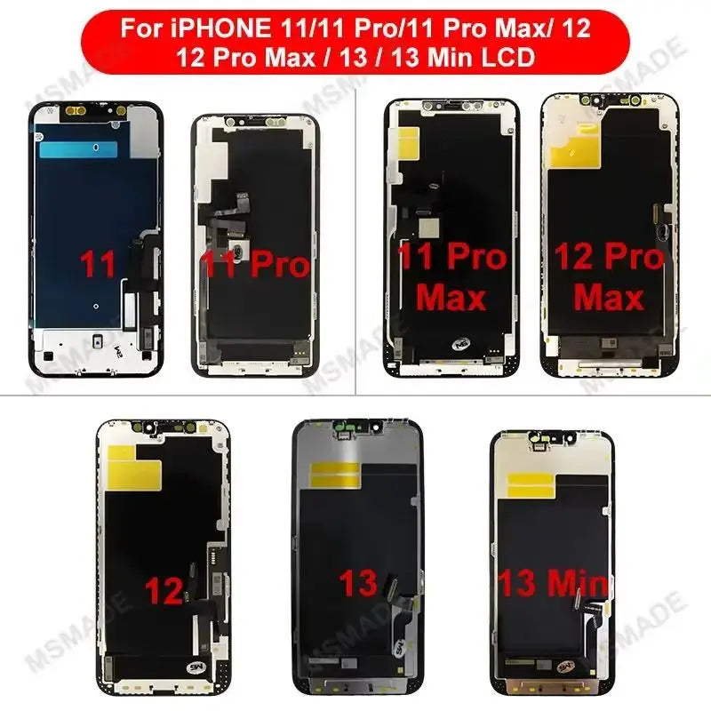 OLED X LCD For iPhone XR XS MAX 11 Display 3D Touch Screen Replace For 12 14 Plus 11 Pro screen incell 12 Pro Max display 13 Min - Shoppiline